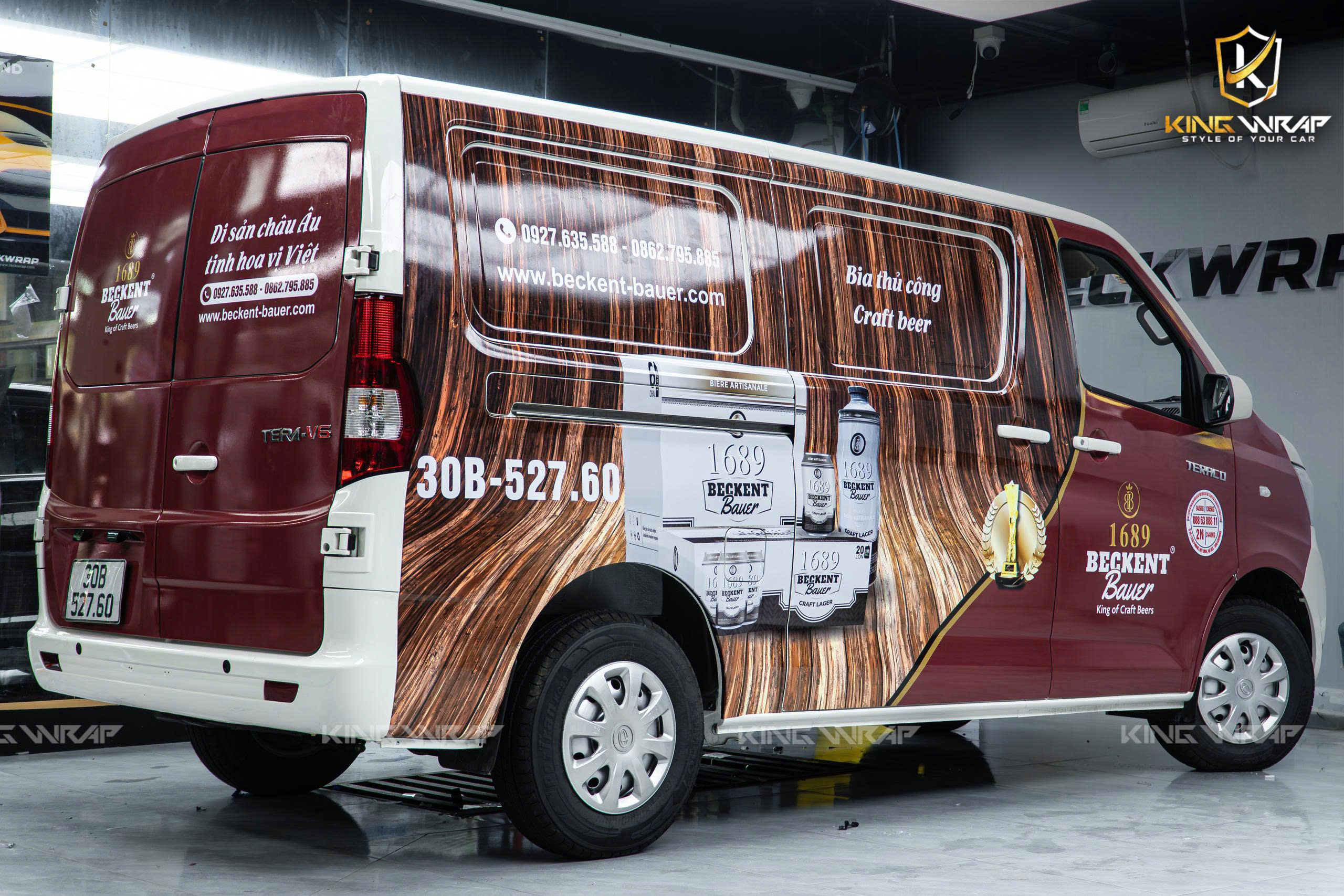 Xe tải Van SRM dán tem quảng cáo doanh nghiệp tại KingWrap Xe tải Van SRM dán tem quảng cáo doanh nghiệp tại KingWrap
