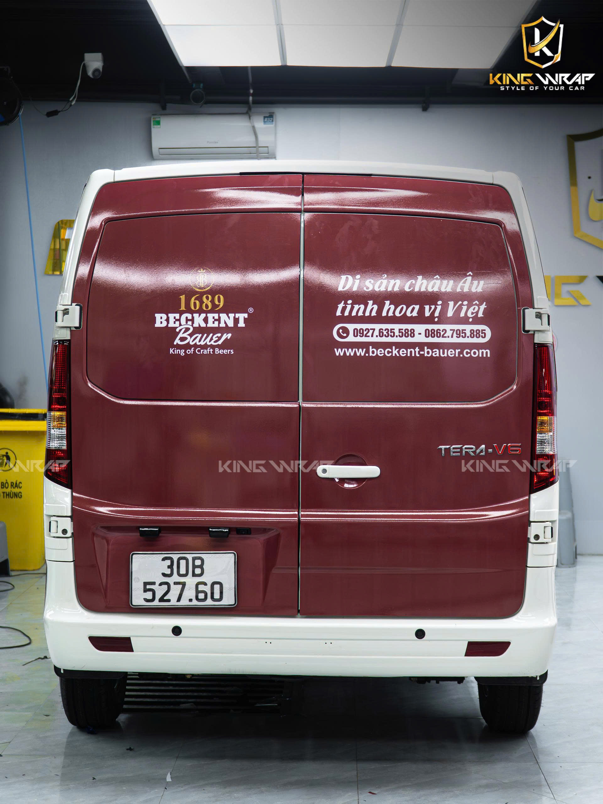 Xe tải Van SRM dán tem quảng cáo doanh nghiệp tại KingWrap Xe tải Van SRM dán tem quảng cáo doanh nghiệp tại KingWrap