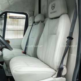 Bọc da ghế, đổi màu nội thất Transit tại KingWrap