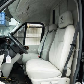 Bọc da ghế, đổi màu nội thất Transit tại KingWrap
