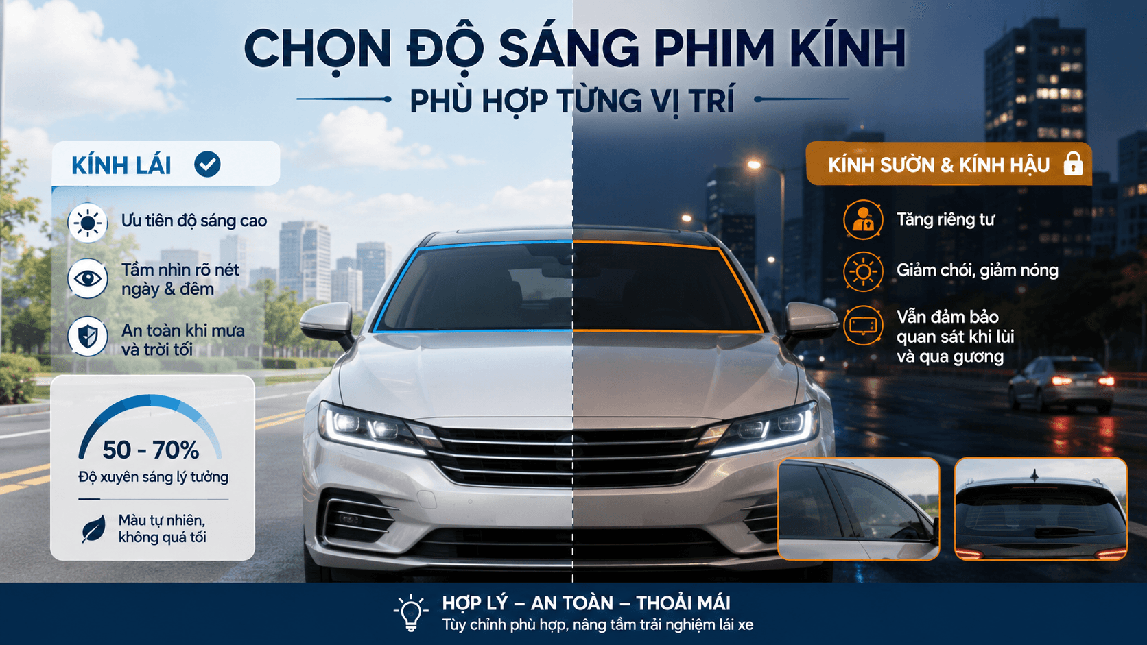 Tư vấn cách chọn phim cách nhiệt ô tô phù hợp nhu cầu sử dụng Tư vấn cách chọn phim cách nhiệt ô tô phù hợp nhu cầu sử dụng