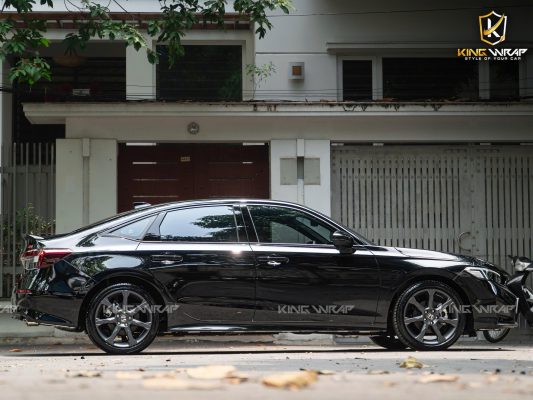 Dán đổi màu đen bóng TeckWrap cho Honda Civic
