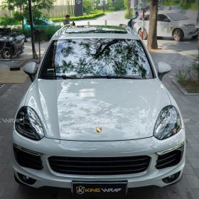 Dán đổi màu xám xi măng decal CYS cho Porsche Cayenne S