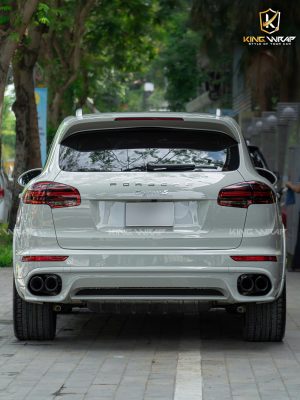 Dán đổi màu xám xi măng decal CYS cho Porsche Cayenne S