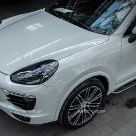 Dán đổi màu xám xi măng decal CYS cho Porsche Cayenne S