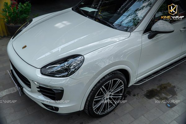 Dán đổi màu xám xi măng decal CYS cho Porsche Cayenne S
