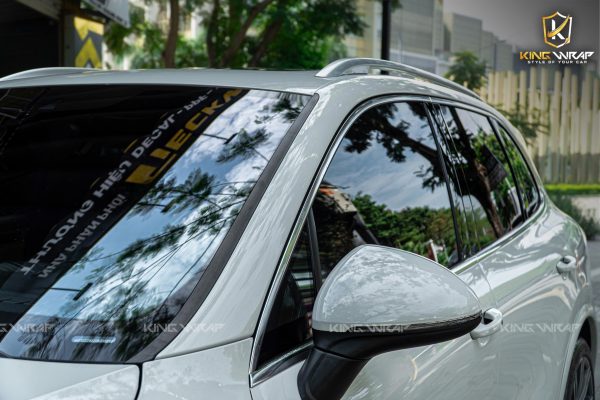 Dán đổi màu xám xi măng decal CYS cho Porsche Cayenne S