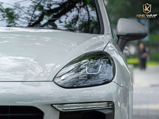 Dán đổi màu xám xi măng decal CYS cho Porsche Cayenne S