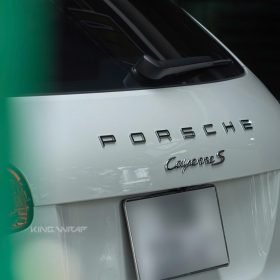 Dán đổi màu xám xi măng decal CYS cho Porsche Cayenne S