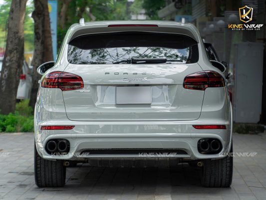 Dán đổi màu xám xi măng decal CYS cho Porsche Cayenne S