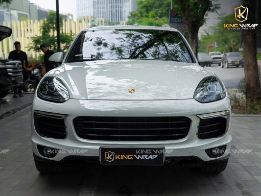 Dán đổi màu xám xi măng decal CYS cho Porsche Cayenne S