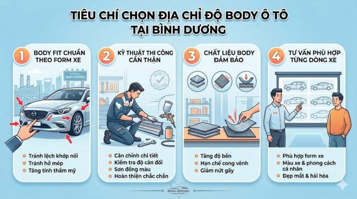 Địa chỉ độ body ô tô uy tín tại Bình Dương