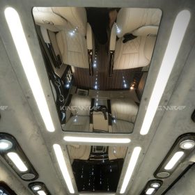 Bọc da ghế, đổi màu nội thất Transit tại KingWrap
