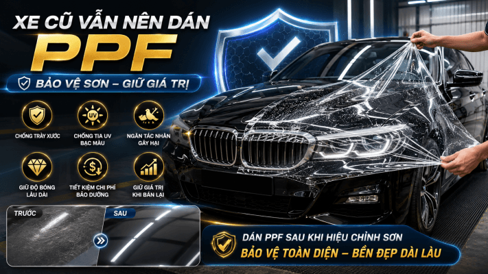 Xe cu co nen dan PPF khong