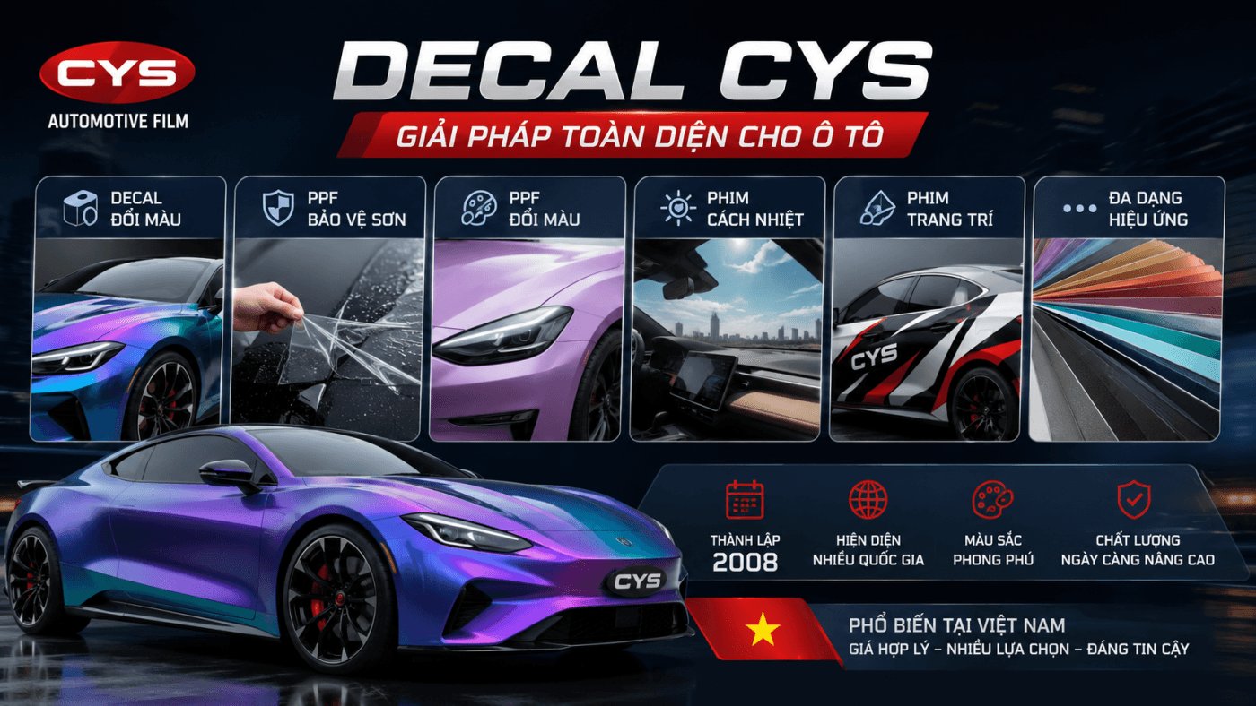 Decal CYS có tốt không? Đánh giá chi tiết từ chuyên gia 14 cys la gi