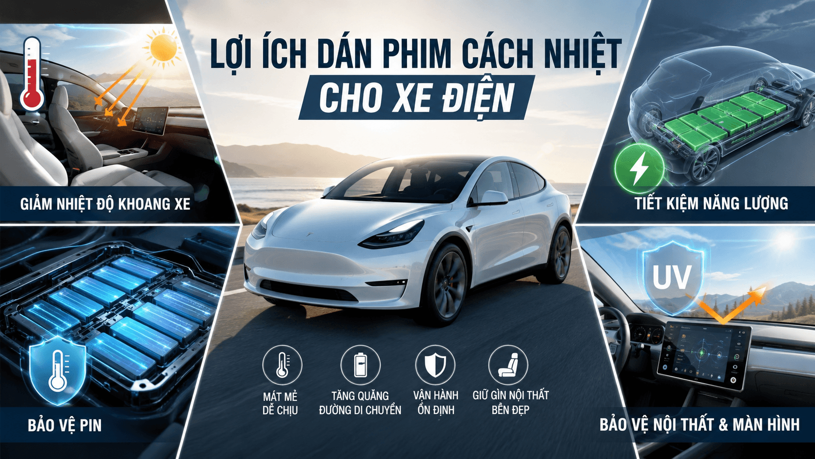Dán phim cách nhiệt xe điện cần lưu ý gì?