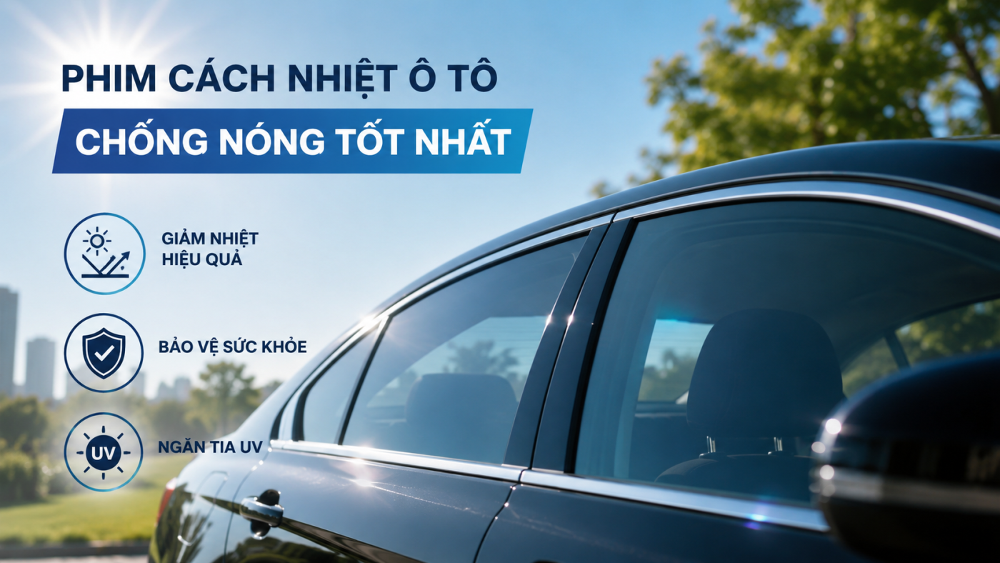 Phim cách nhiệt nào chống nóng tốt nhất hiện nay? 3 phim cach nhiet o to nao chong nong tot nhat