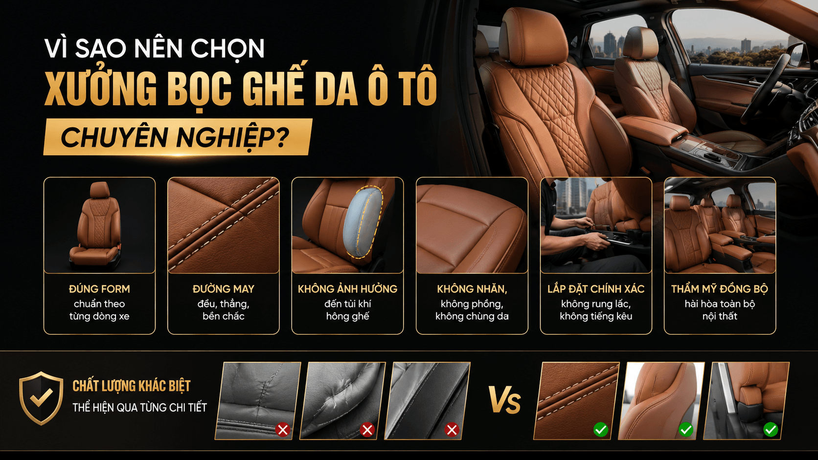 Xưởng Bọc Ghế Da Ô Tô Chuyên Nghiệp Tại Hà Nội Xưởng Bọc Ghế Da Ô Tô Chuyên Nghiệp Tại Hà Nội