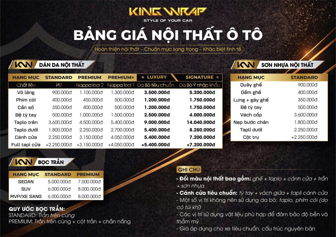 bang gia da noi that