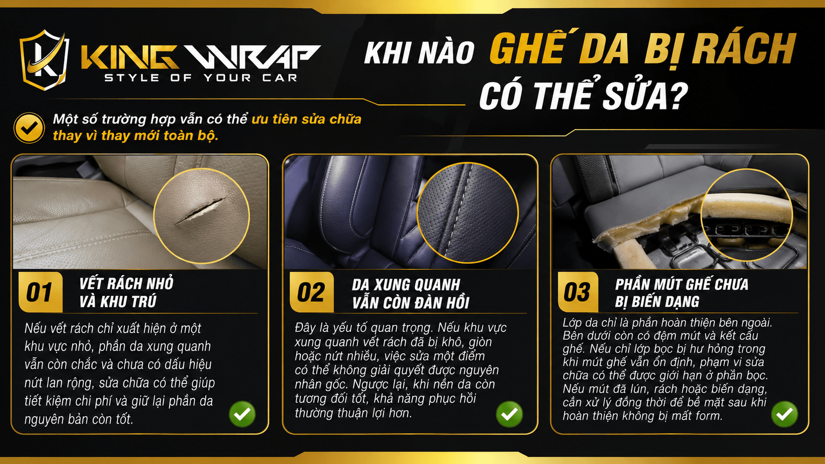 Ghế da bị rách có sửa được không? Cách xử lý hiệu quả, bền đẹp Ghế da bị rách có sửa được không? Cách xử lý hiệu quả, bền đẹp