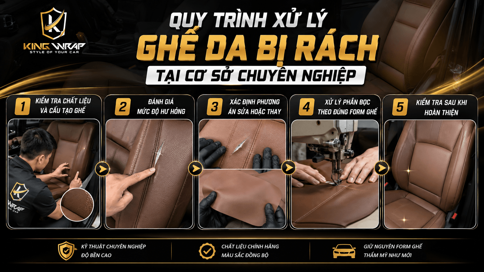 Ghế da bị rách có sửa được không? Cách xử lý hiệu quả, bền đẹp Ghế da bị rách có sửa được không? Cách xử lý hiệu quả, bền đẹp