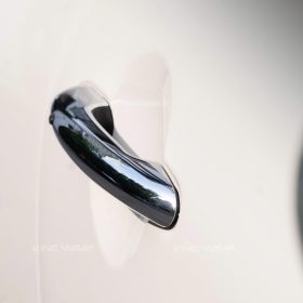 Dán decal đổi màu MINI Cooper trắng kem ngọc trai phối nóc xanh mint 11 Dán decal đổi màu MINI Cooper trắng kem ngọc trai phối nóc xanh mint