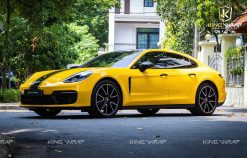 Kingwrap – Hệ thống chăm sóc, làm đẹp ô tô đẳng cấp 38 Dán đổi màu vàng Porsche Panamera