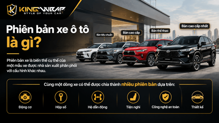 Cách phân biệt các phiên bản của cùng một dòng xe