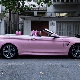 Dán đổi màu hồng pastel fading cho BMW 420i