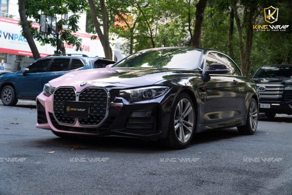 Dán đổi màu hồng pastel fading cho BMW 420i