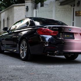 Dán đổi màu hồng pastel fading cho BMW 420i