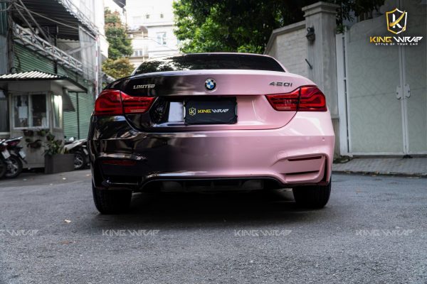 Dán đổi màu hồng pastel fading cho BMW 420i