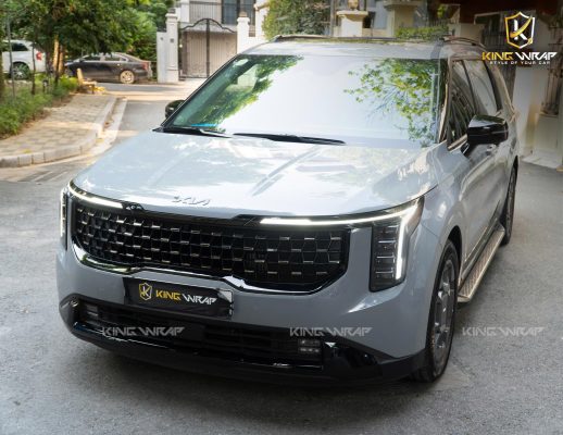 Dán đổi màu xám ghi sáng xe KIA Carnival Dán đổi màu xám ghi sáng xe KIA Carnival