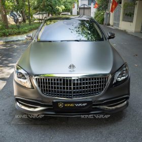 Dán đổi màu xám satin Maybach S450 5 Dán đổi màu xám satin Maybach S450