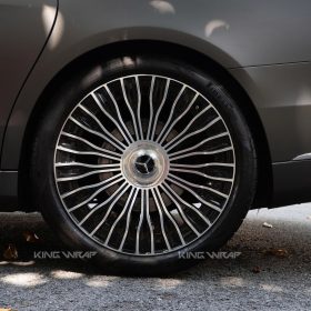 Dán đổi màu xám satin Maybach S450 8 Dán đổi màu xám satin Maybach S450