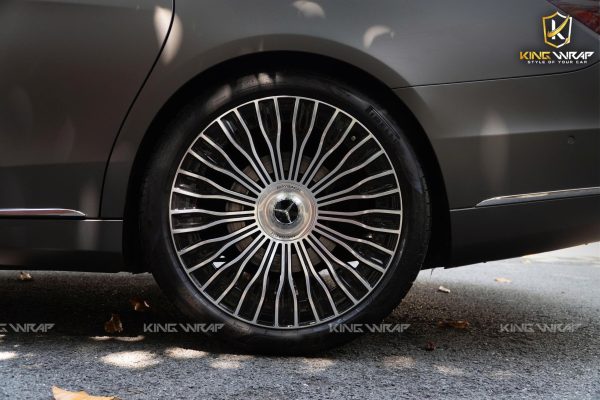 Dán đổi màu xám satin Maybach S450 Dán đổi màu xám satin Maybach S450