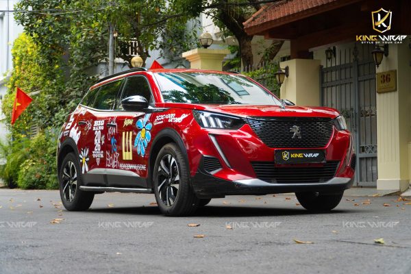 Dán tem phong cách G-Dragon cho Peugeot 2008 nổi bật, cá tính Dán tem phong cách G-Dragon cho Peugeot 2008 nổi bật, cá tính