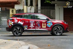 Dán tem phong cách G-Dragon cho Peugeot 2008 nổi bật, cá tính