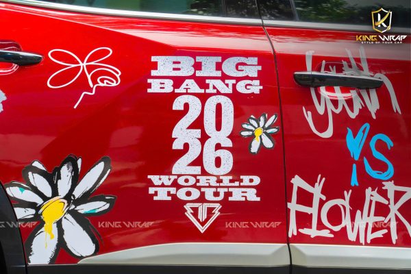 Dán tem phong cách G-Dragon cho Peugeot 2008 nổi bật, cá tính Dán tem phong cách G-Dragon cho Peugeot 2008 nổi bật, cá tính