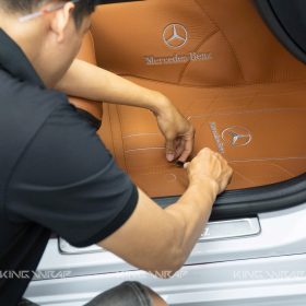 Thảm sàn 360 da Nappa xe Mercedes C300