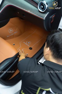 Thảm sàn 360 da Nappa xe Mercedes C300