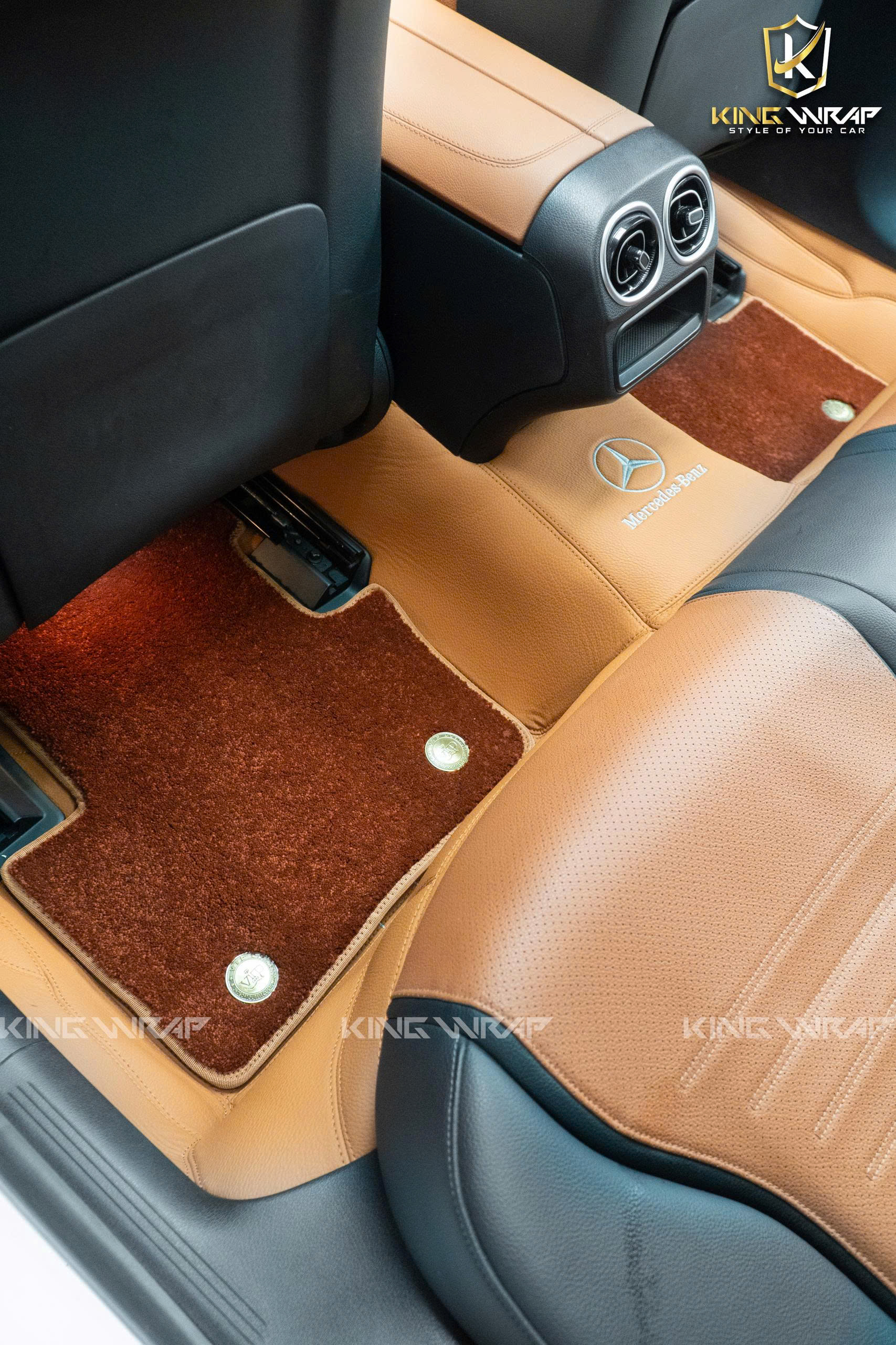 Thảm sàn 360 da Nappa xe Mercedes C300