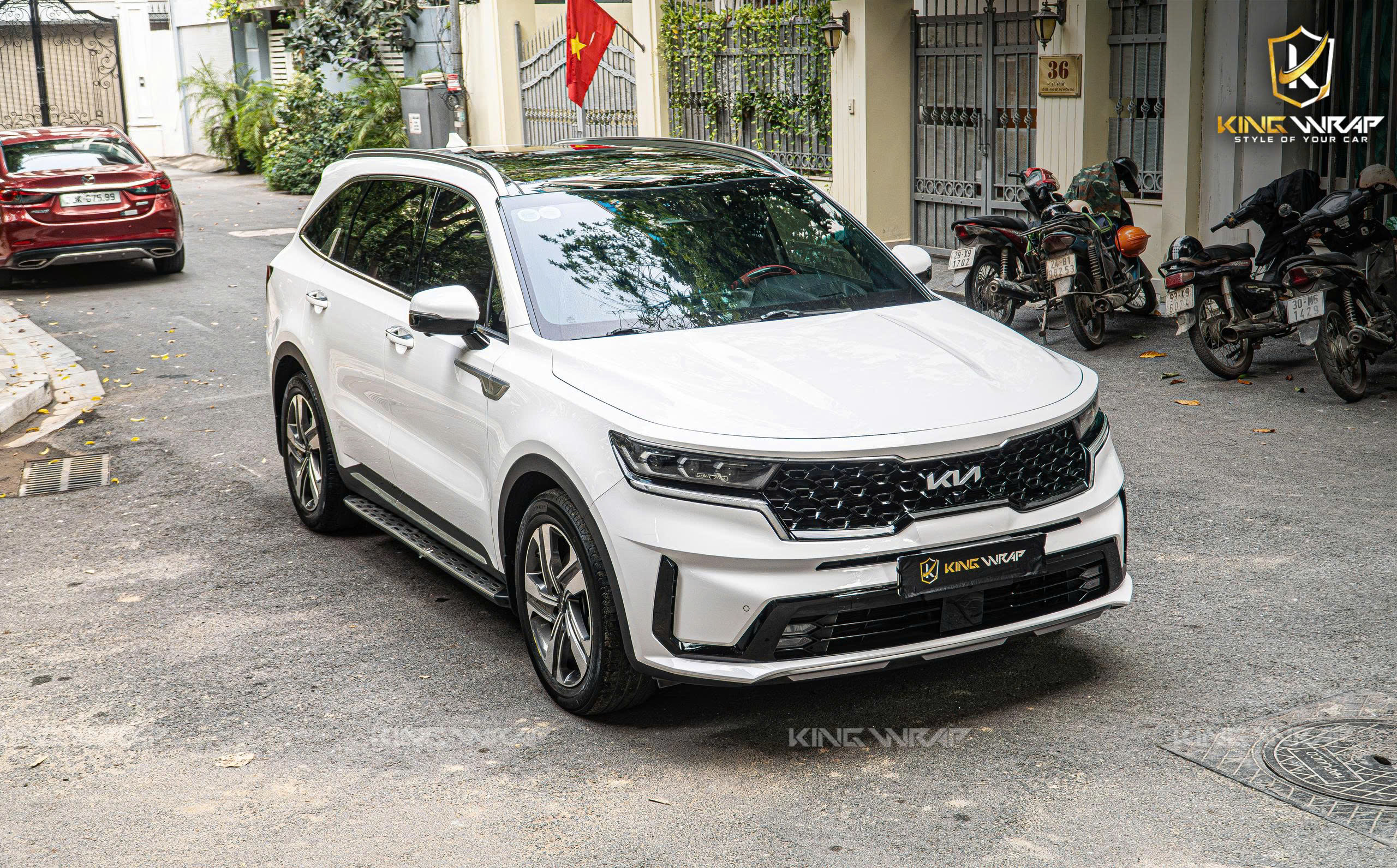 Kia Sorento dán PPF V-KOOL - Bảo vệ sơn xe tại KingWrap Kia Sorento dán PPF V-KOOL - Bảo vệ sơn xe tại KingWrap