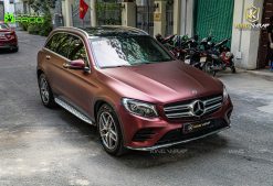 Mercedes GLC300 dán đổi màu đỏ Bordeaux decal VinylFrog