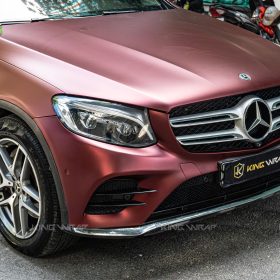 Mercedes GLC300 dán đổi màu đỏ Bordeaux decal VinylFrog