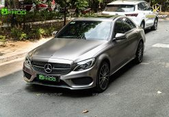 Dán đổi màu xám titan VinylFrog Mercedes C300