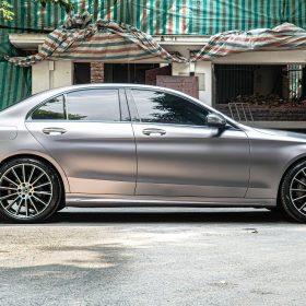 Dán đổi màu xám titan VinylFrog Mercedes C300 11 Dán đổi màu xám titan VinylFrog Mercedes C300