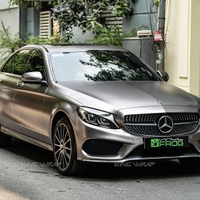 Dán đổi màu xám titan VinylFrog Mercedes C300 1 Dán đổi màu xám titan VinylFrog Mercedes C300