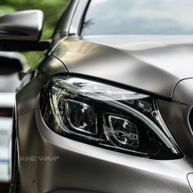Dán đổi màu xám titan VinylFrog Mercedes C300 6 Dán đổi màu xám titan VinylFrog Mercedes C300