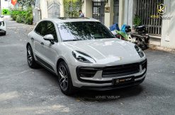 Kingwrap – Hệ thống chăm sóc, làm đẹp ô tô đẳng cấp 38 Dán đổi màu xám xi măng xe Porsche Macan S